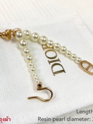 Dior Pearl And Goldtone Metal 30 Montaigne Earrings