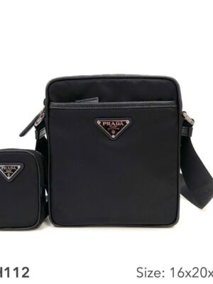 PRADA Re-Nylon and Saffiano leather shoulder bag