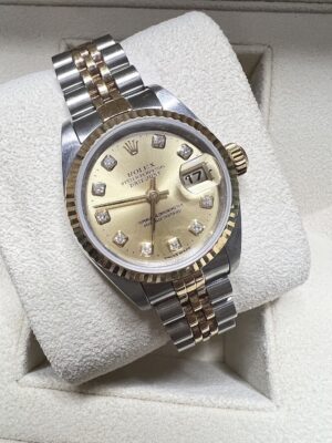 Used Rolex Datejust Lady Size 26 mm.หน้าทองหลักเพชรเบ้าใหญ่