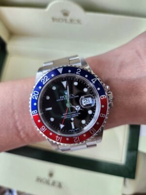 👑Used Rolex Gmt master2 Pepsi ขอบฟิลม์​ ✅Series​P​ (ปี2003)