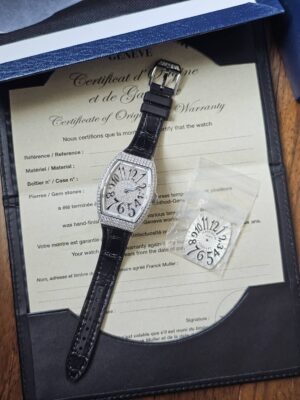 New Franck Muller V32 ขอบขาว Full Diamond After setting