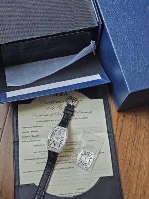 New Franck Muller V32 ขอบขาว Full Diamond After setting