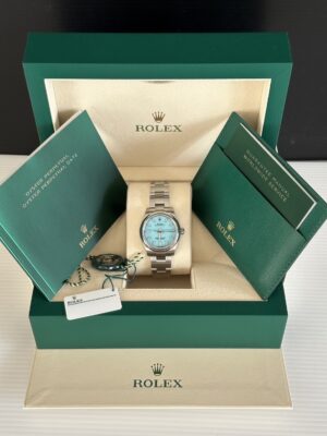 New Rolex OP 31 mm. Tiffany Blue 08/2023.